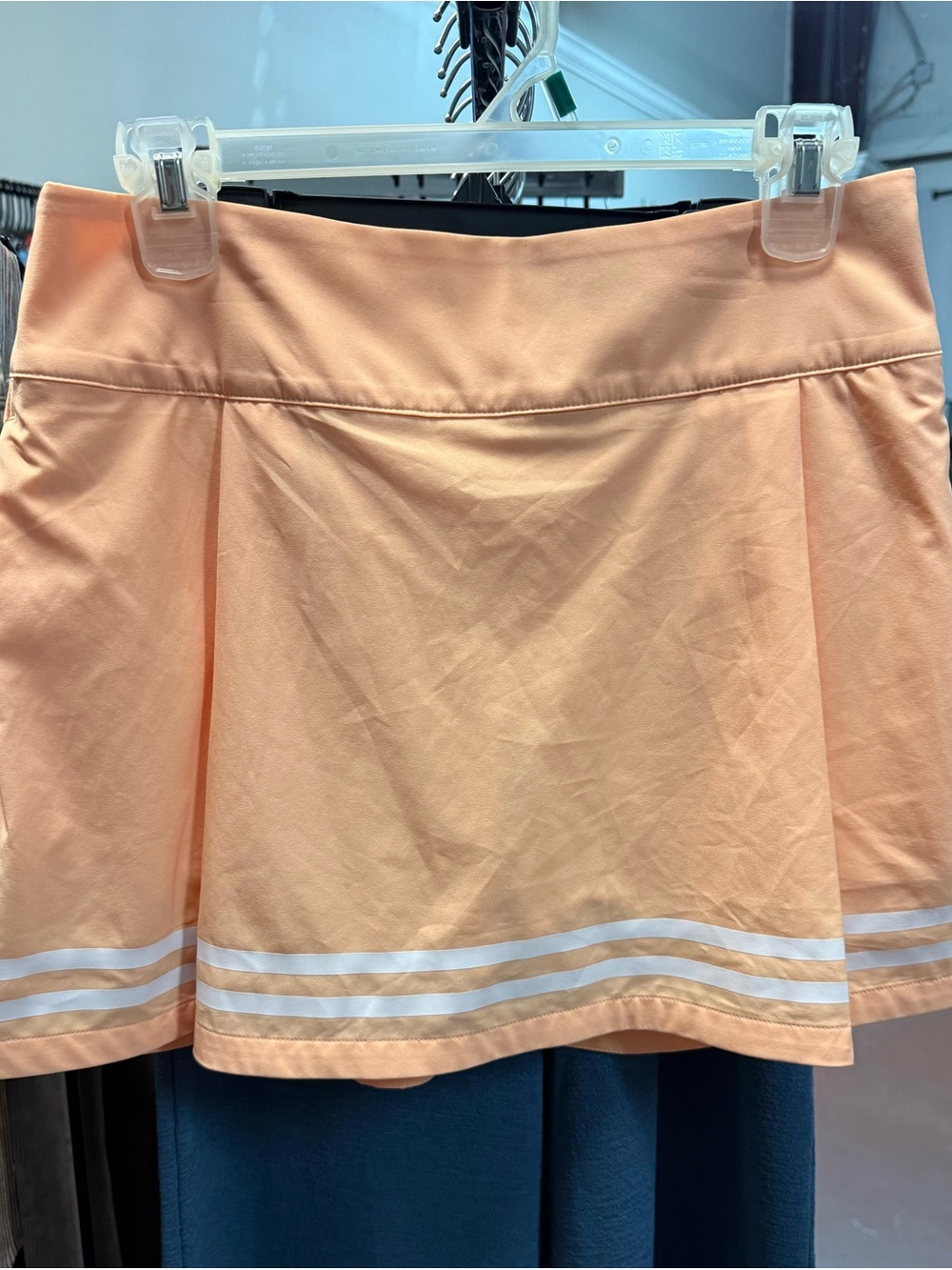 Calia Side Zip Skort 15” length in peach sherbet
